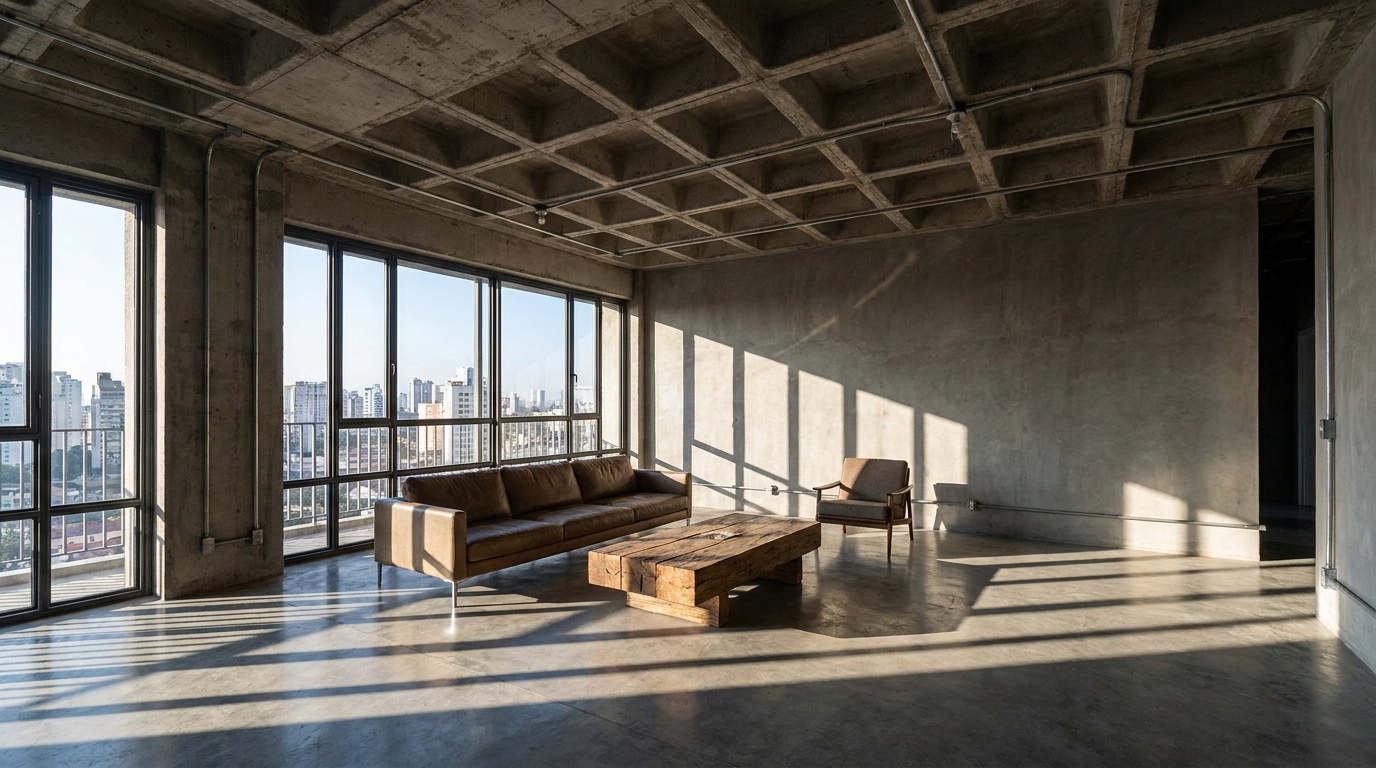 Brutalist modern home