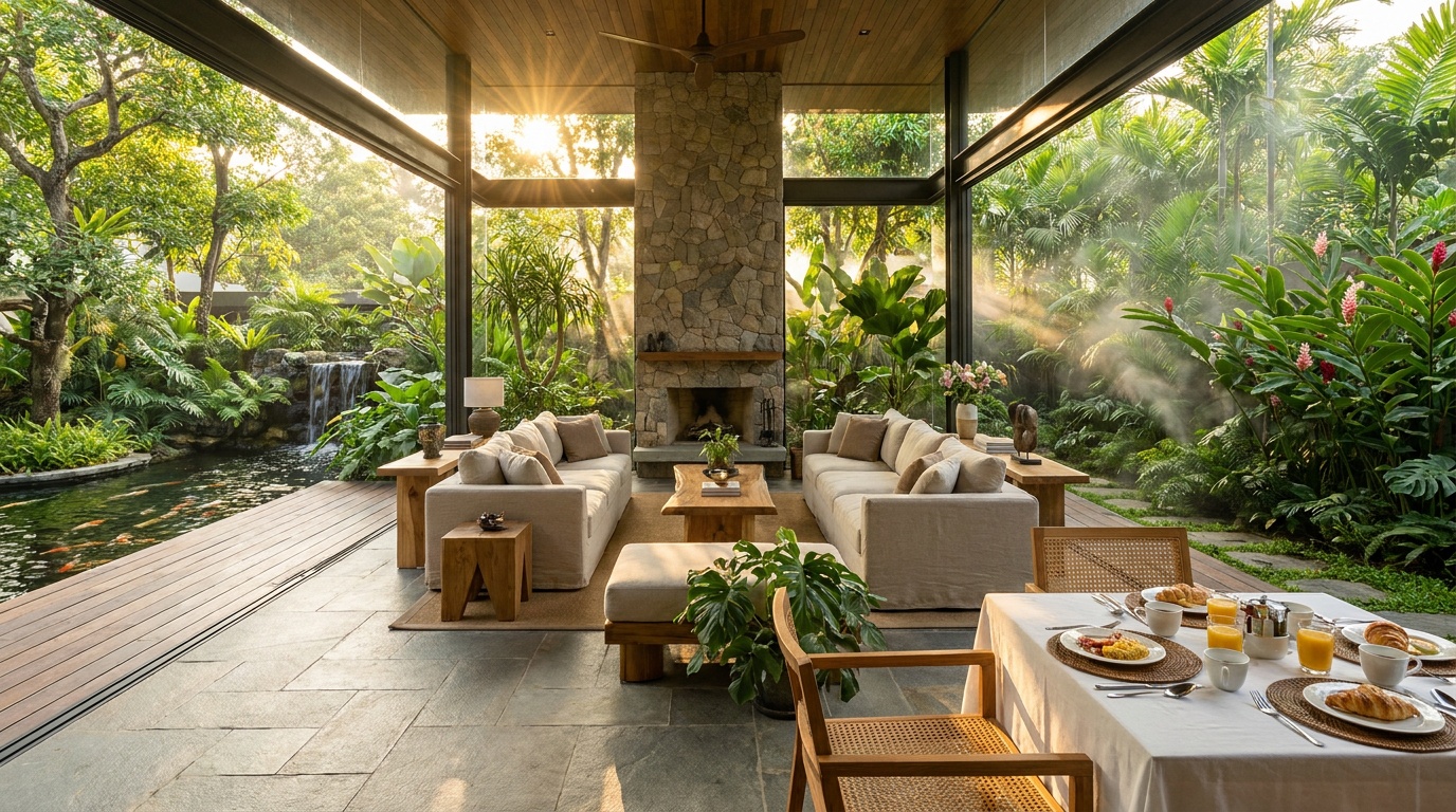Pavilion style home